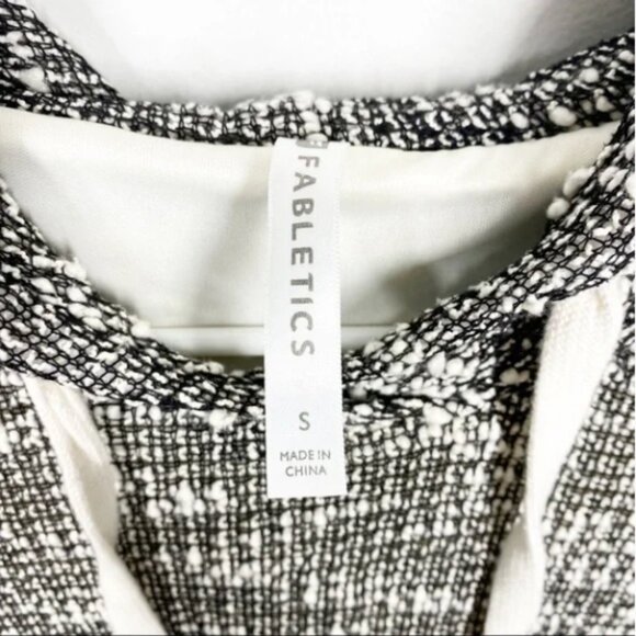 Fabletics Black White Yukon Hooded Sweater Dress S - Picture 5 of 10